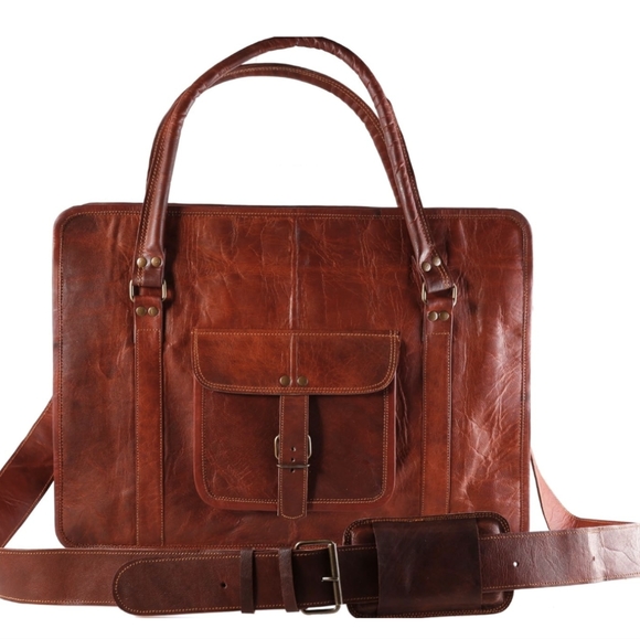 Beautiful leather work bag - Picture 5 of 6